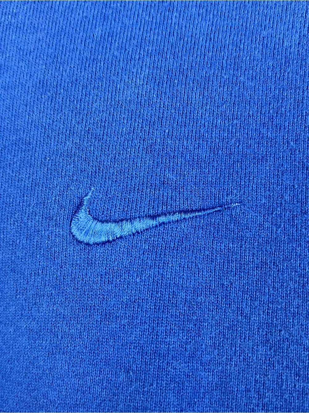 Vintage Nike Sweatshirt Youth Small (4-6) Crewneck Swoosh Pullover 90s USA Blue